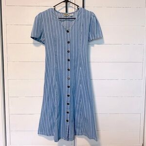 Northwest Blue Vintage Pin Stripe Denim Dress